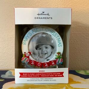 Hallmark Baby's First Christmas Photo Holder - Red, White, Blue